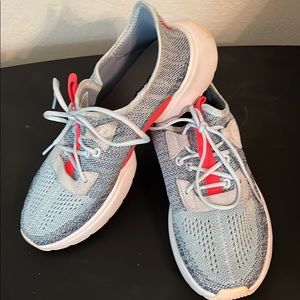 Blue and Pink Adidas CloudFoam - Size 7.5